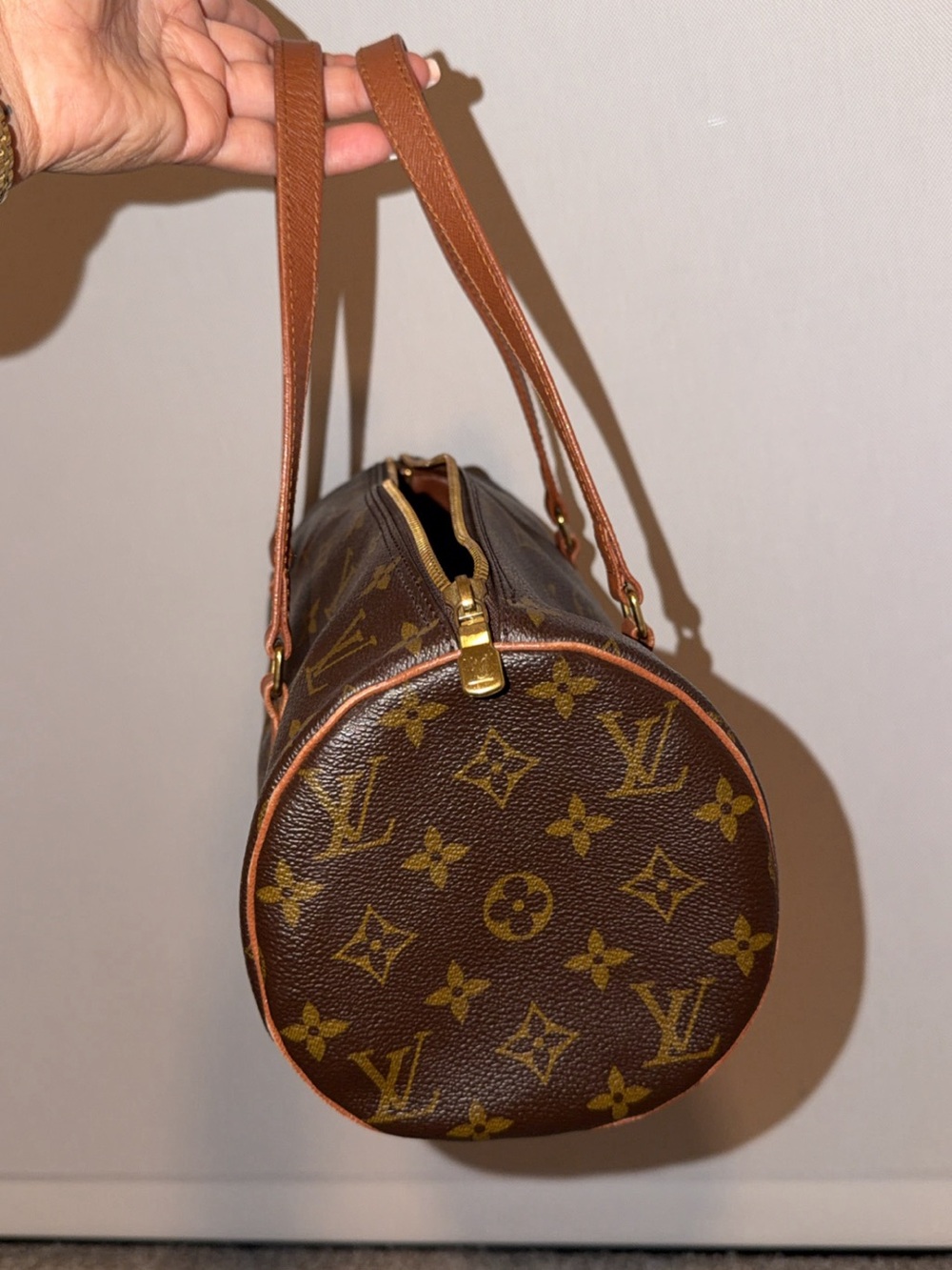 Louis Vuitton Papillon Shoulder Bag GM Brown Leather - Picture 3 of 8